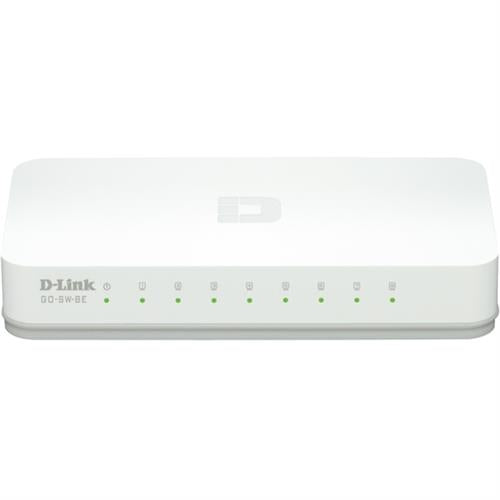 D-link Ethernet Switch 8-port, 10/100Mbps - White