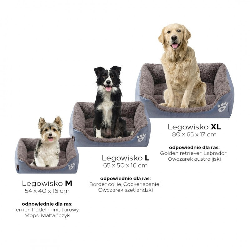 Dog bed, L-gray bed