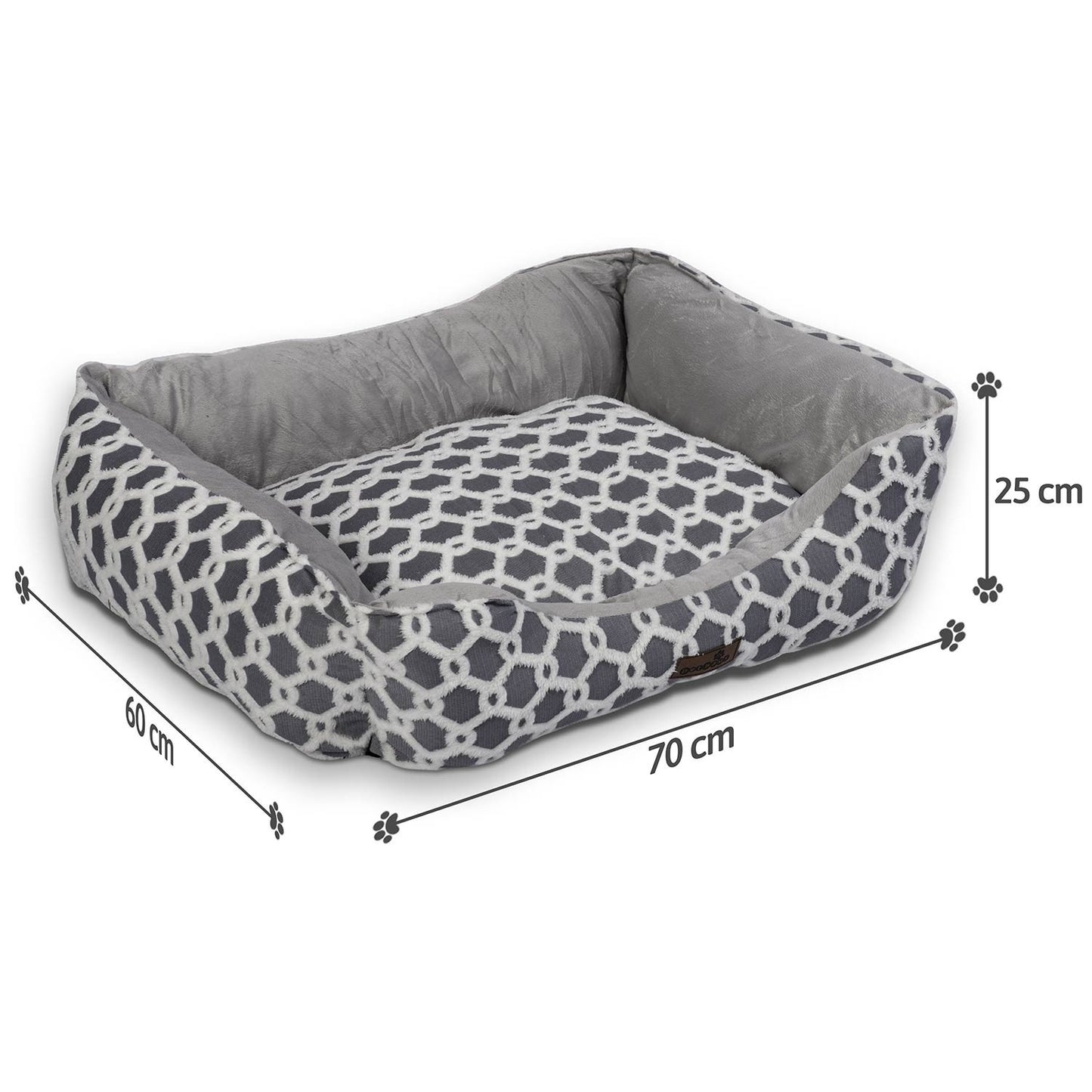Dog cat bed 60x70cm size L