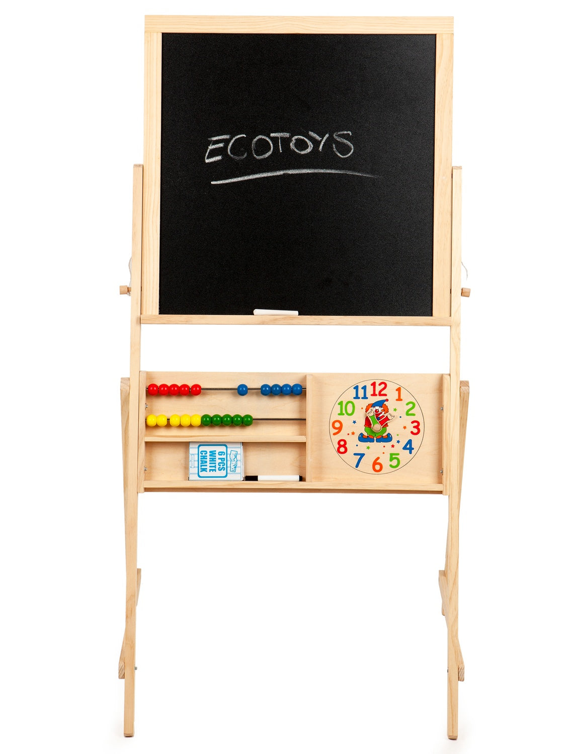 Double-sided wooden educational board ECOTOYS