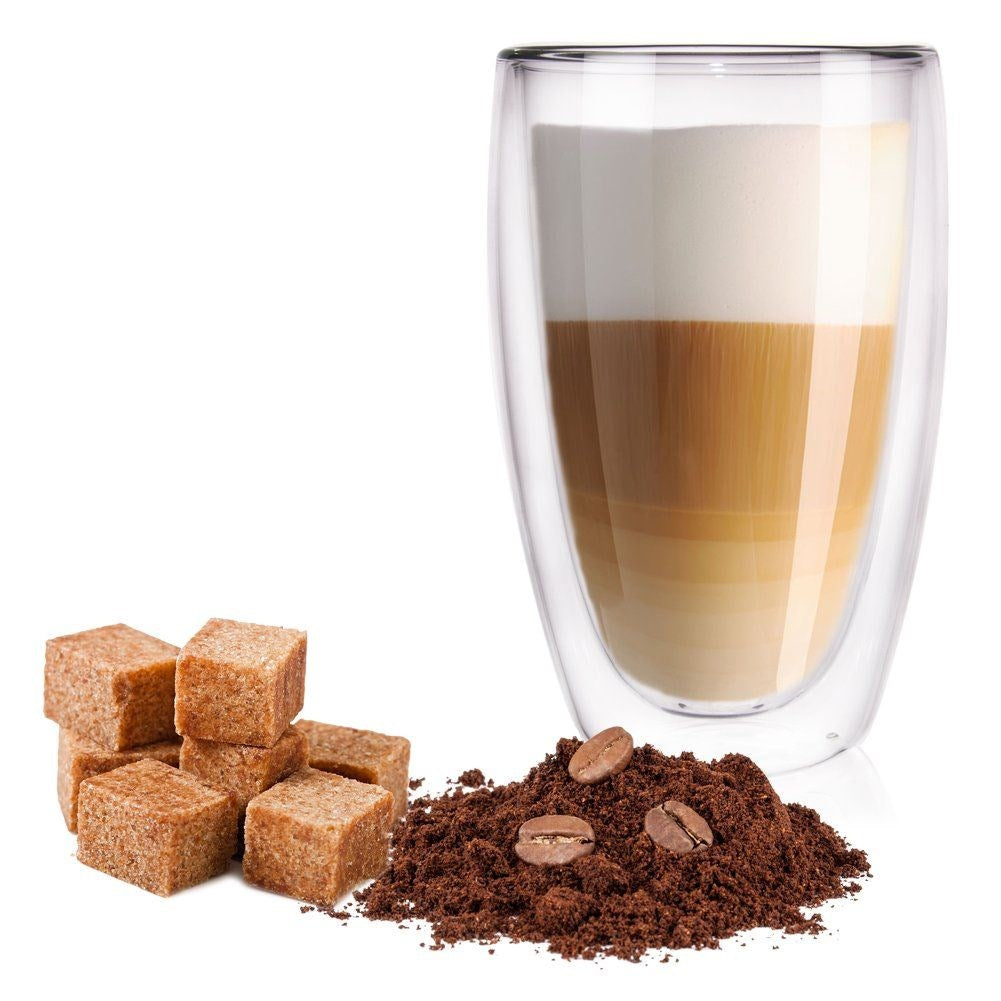 Double-walled thermal glass for latte coffee DOUBLE 450 ml
