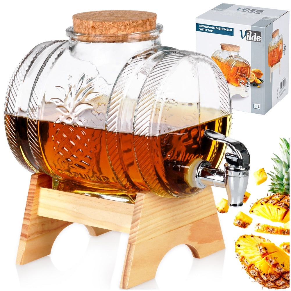 Drinking jar with tap and stand 3 l