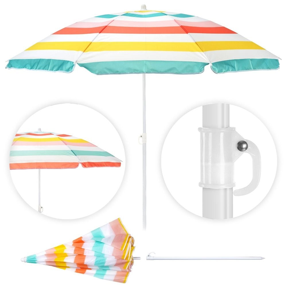 Durable and adjustable parasol for beach and garden