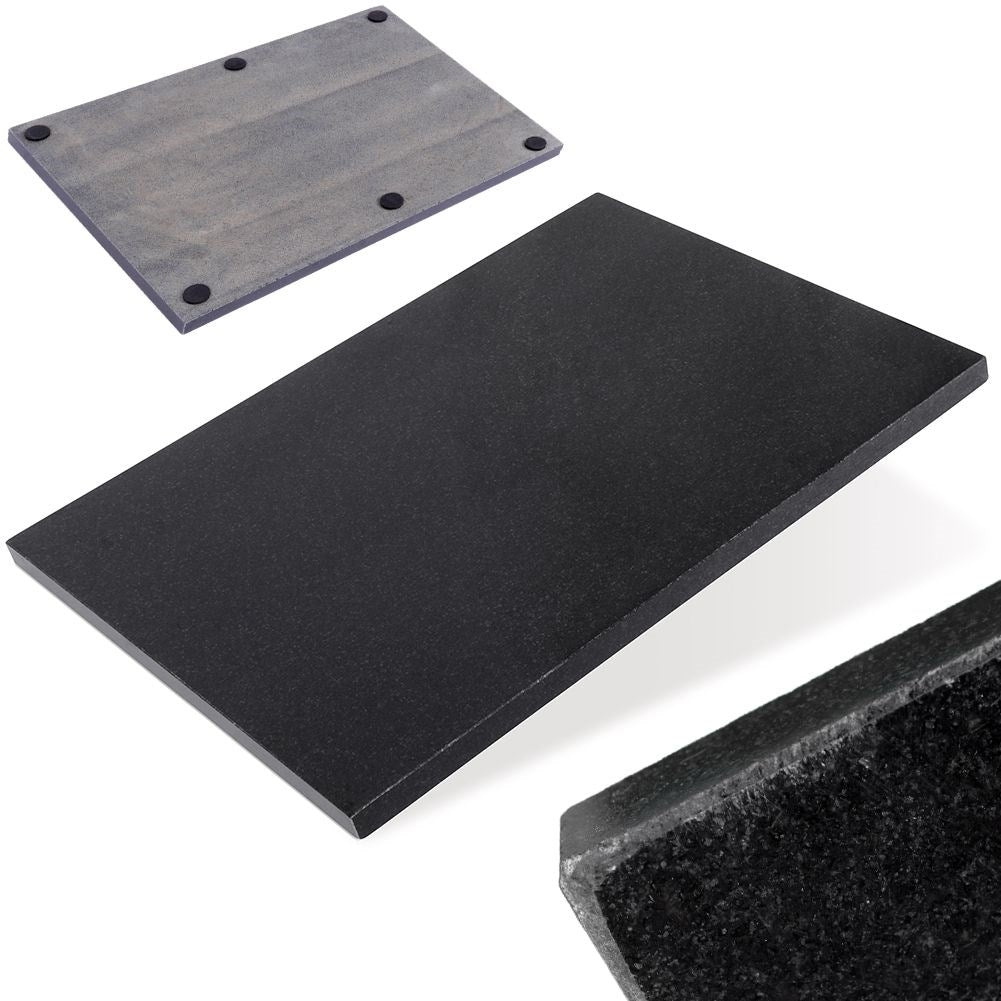 Durable black marble cutting board for cooking and serving
