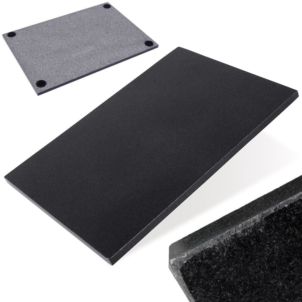 Durable cutting board and serving tray in black marble
