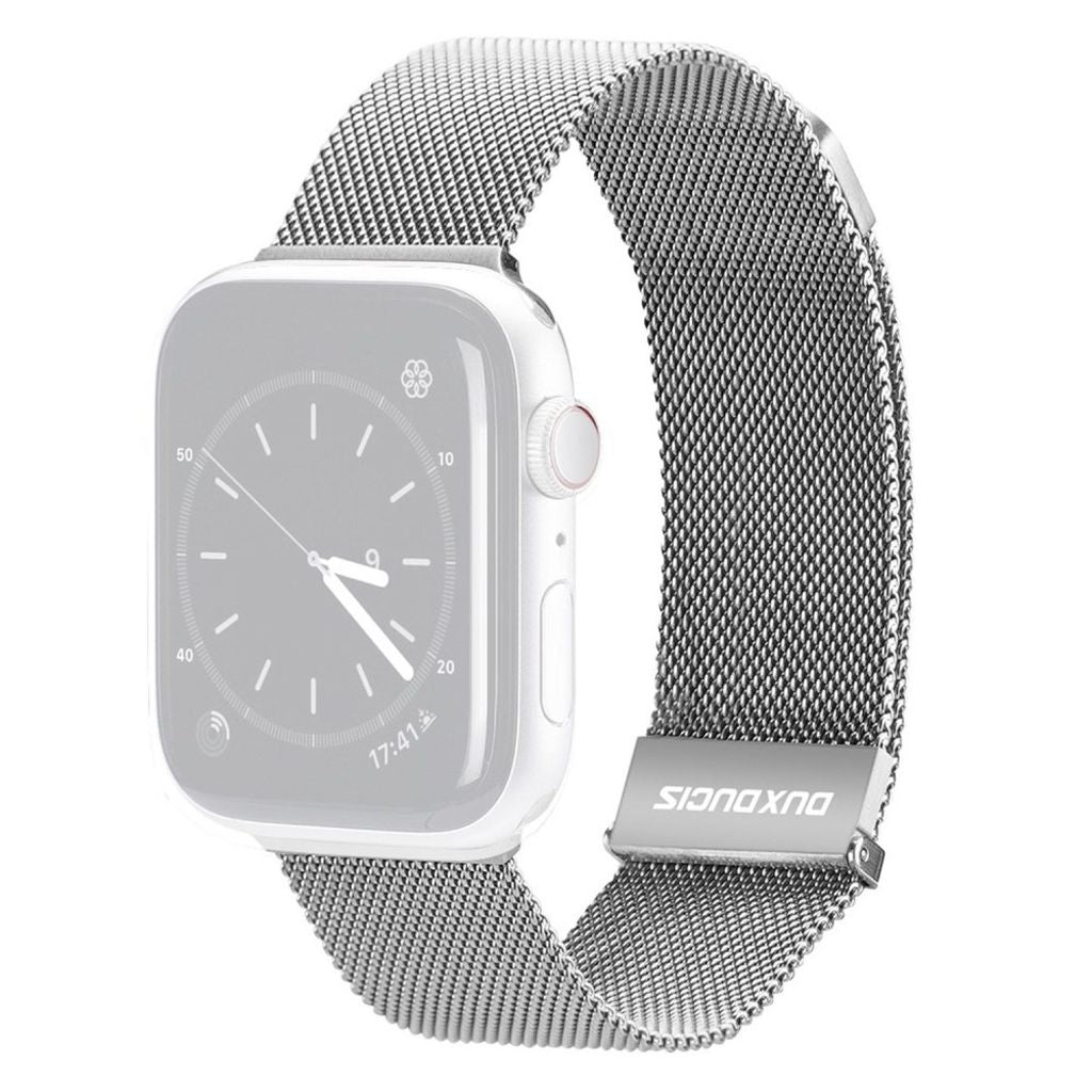 Dux Ducis Apple Watch 42/44/46/49mm Milanese Watch Strap - Silver