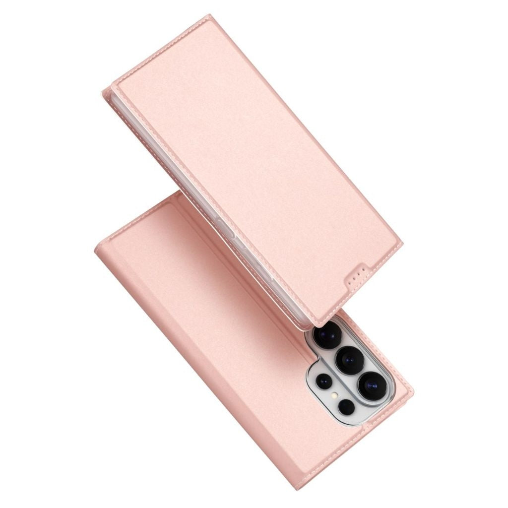 Dux Ducis Samsung Galaxy S26 Ultra Plånboksfodral Stativ/Korthållare - Rosa