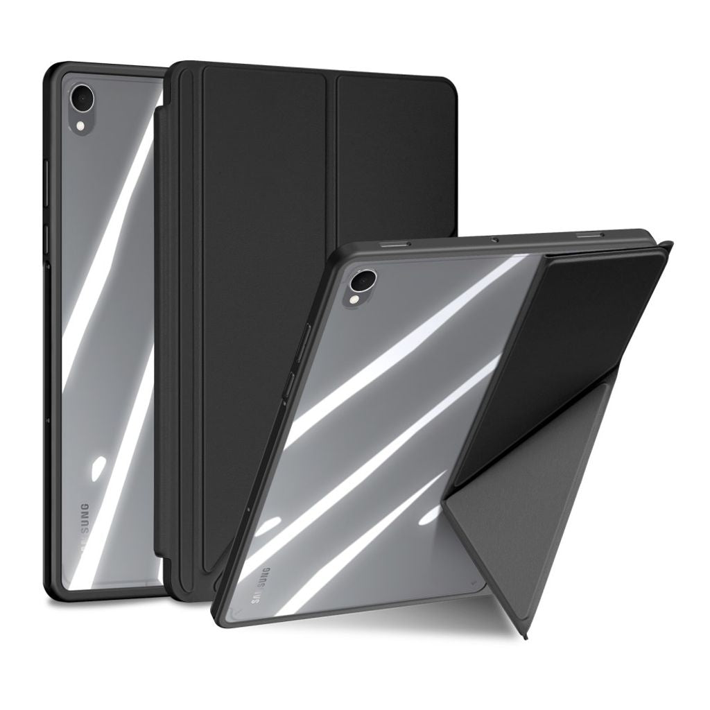 Dux Ducis Samsung Galaxy Tab S11-fodral med Origami-stativ - Svart