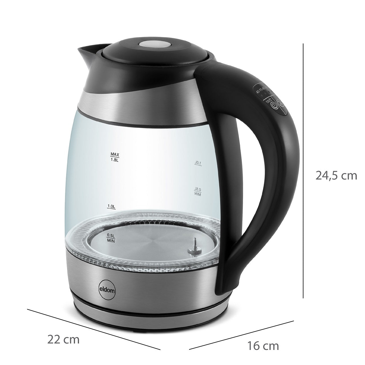 ELDOM C520 kettle with temperature control, 1.8 L