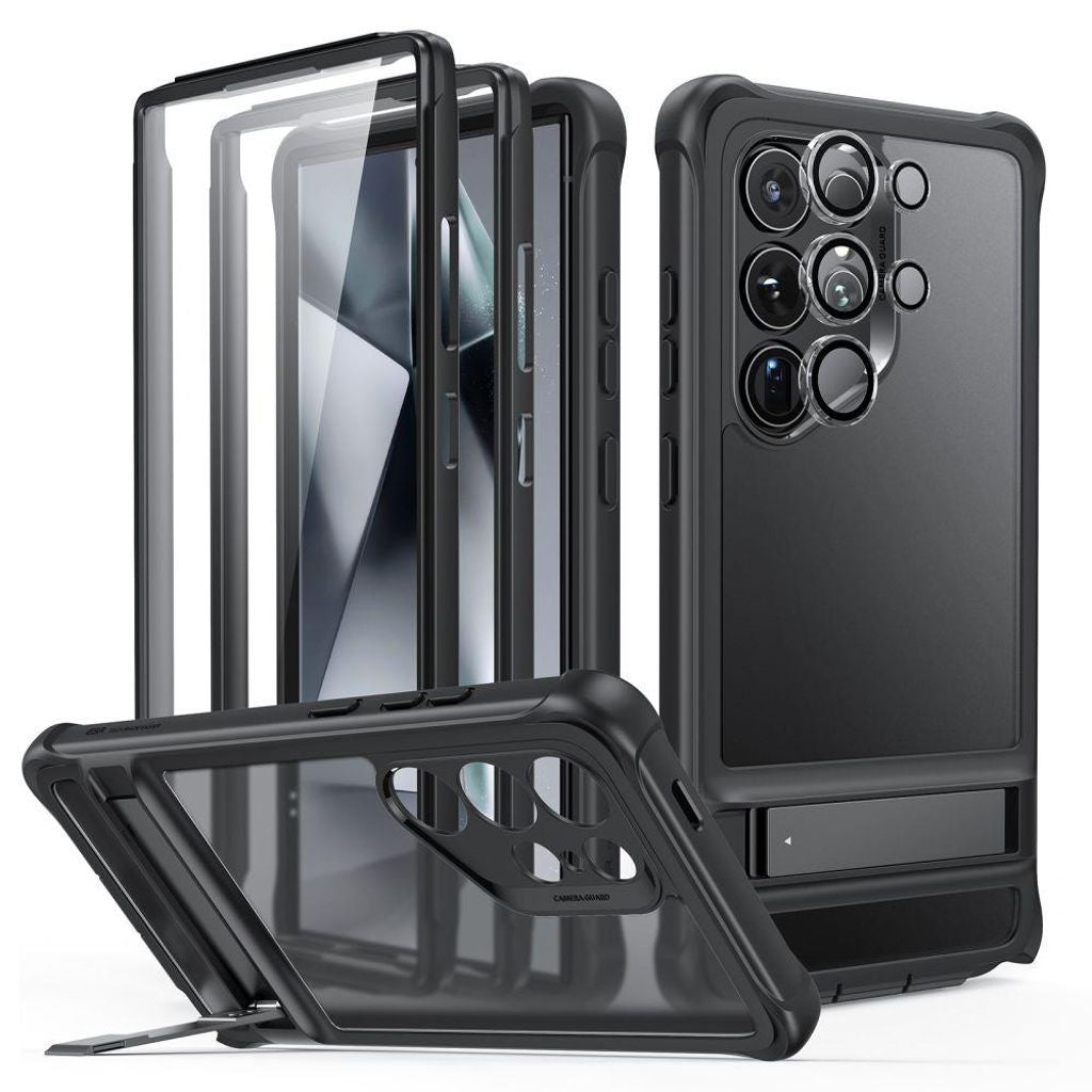 ESR Armor Kickstand case for Samsung Galaxy S24 Ultra - transparent and black