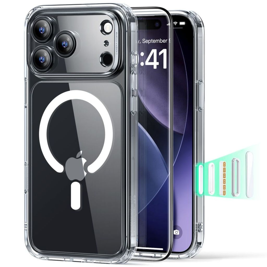 ESR Classic Hybrid MagSafe Set Case & Screen Protector for iPhone 17 Pro Max - Clear