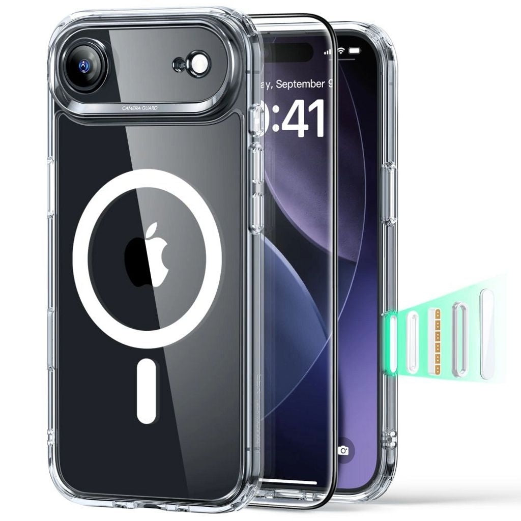 ESR Classic Hybrid MagSafe Set Case & Screen Protector for iPhone Air - Clear