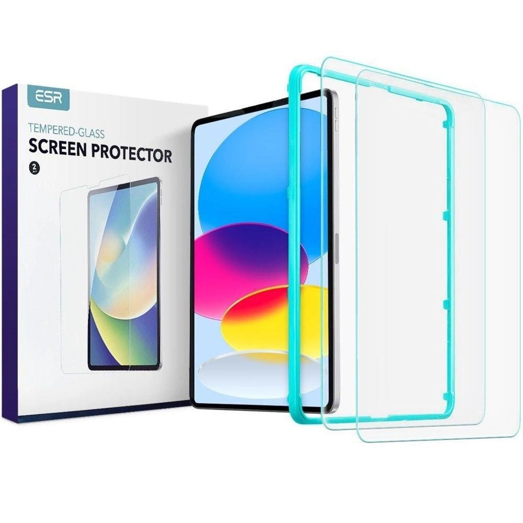 ESR iPad 10.9 2022 tempered glass screen protector, 2-pack