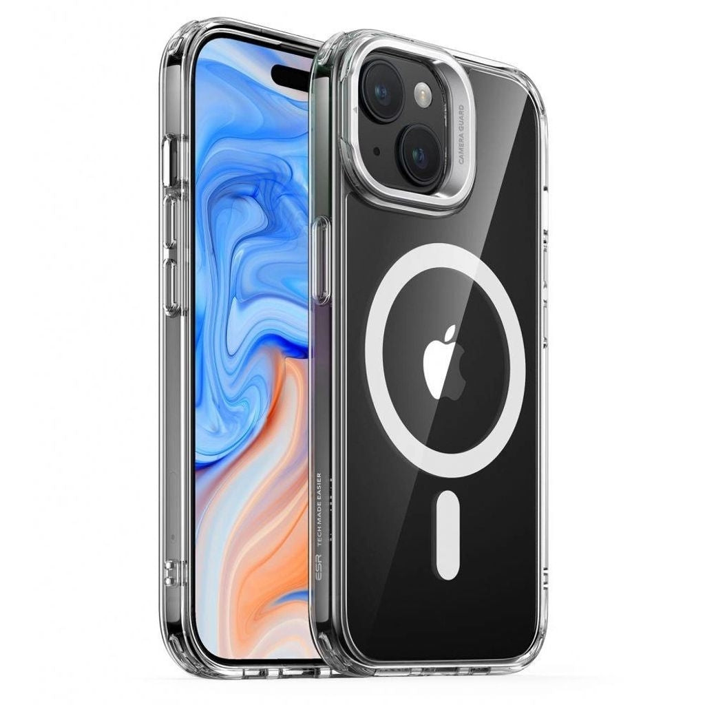 ESR iPhone 15 Plus Magsafe Classic kickstand Halolock Cover - Transparent