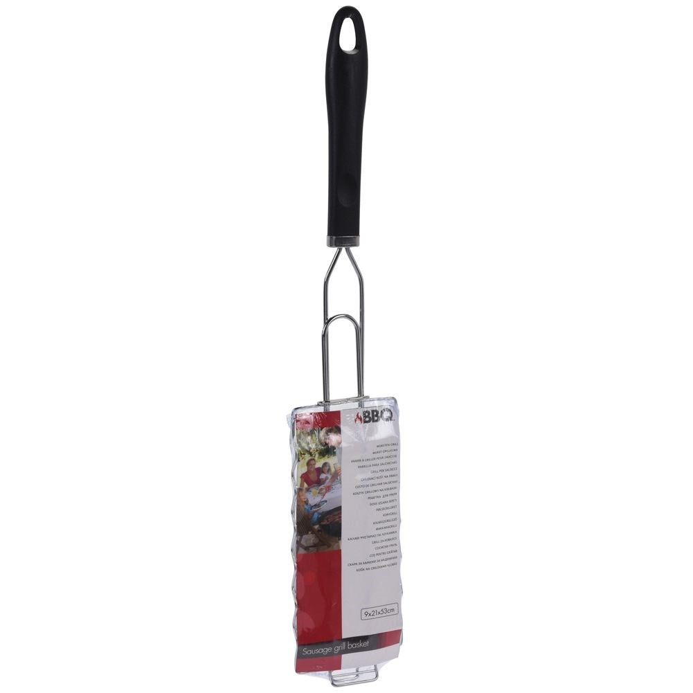 Easy-to-use grill basket for easy turning of the grill