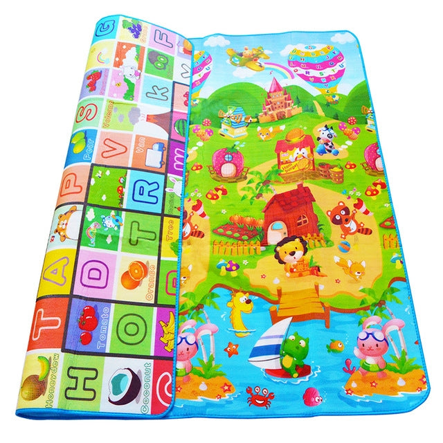 Educational double-sided foam playground mat 200x170cm