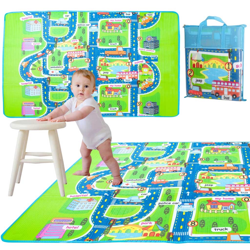 Educational foam mat for children street 160x130cm