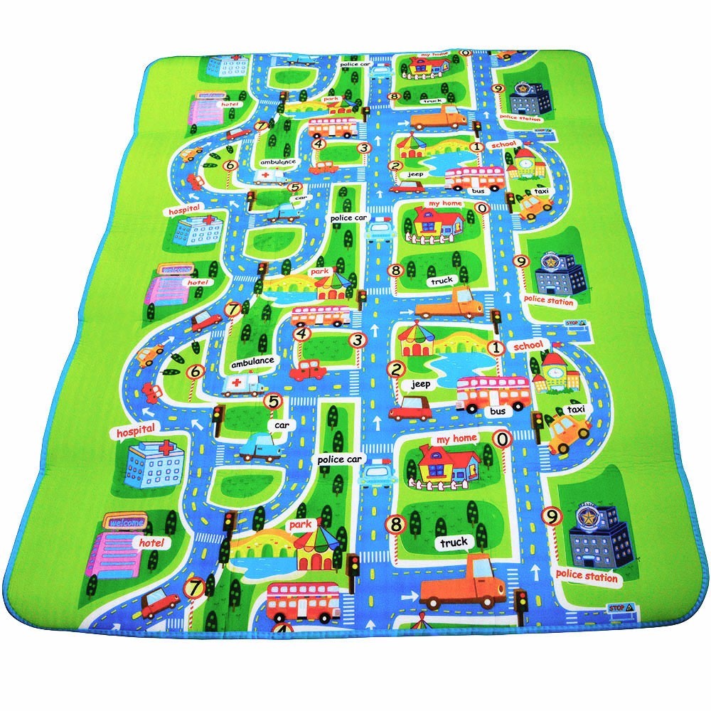 Educational foam mat for children street 160x200cm