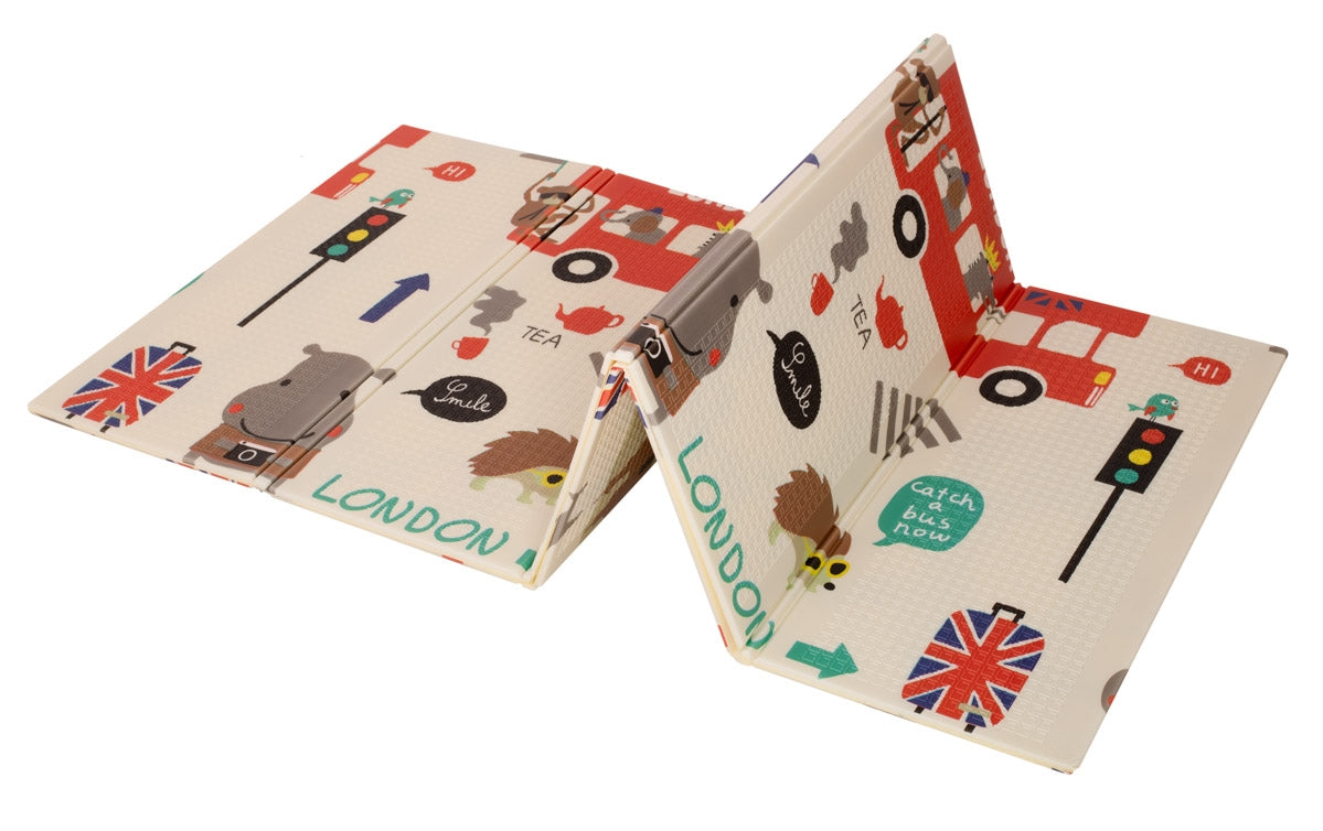 Educational folding foam double-sided city/forest mat 200 x 180cm x 0.8cm