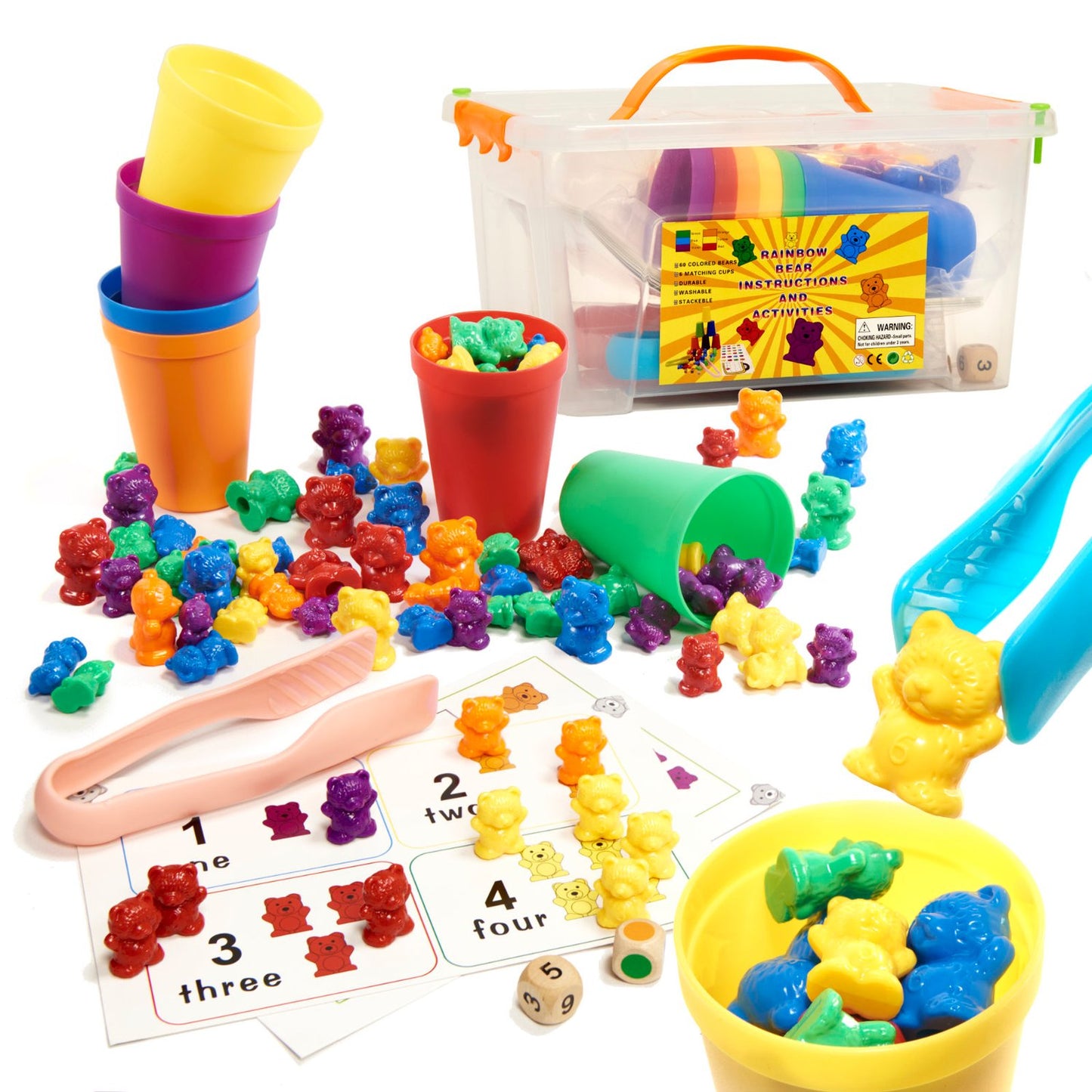 Educational teddy bears learning to count montessori 116el.