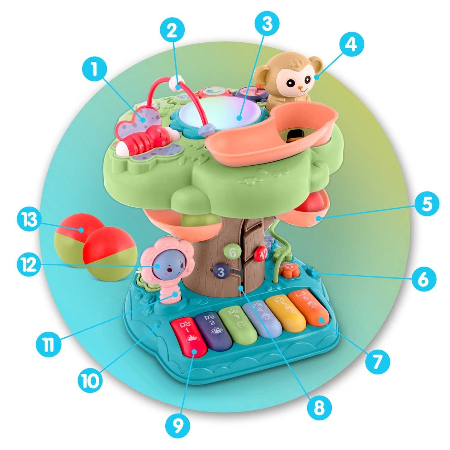 Educational toy tree with Melody – Ricokids 781600