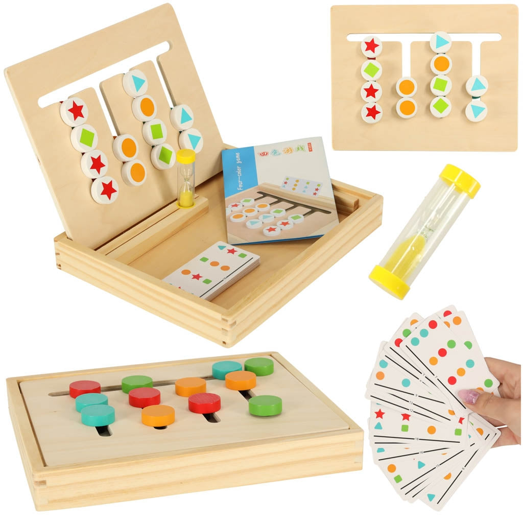 Educational wooden match colours toy in a box