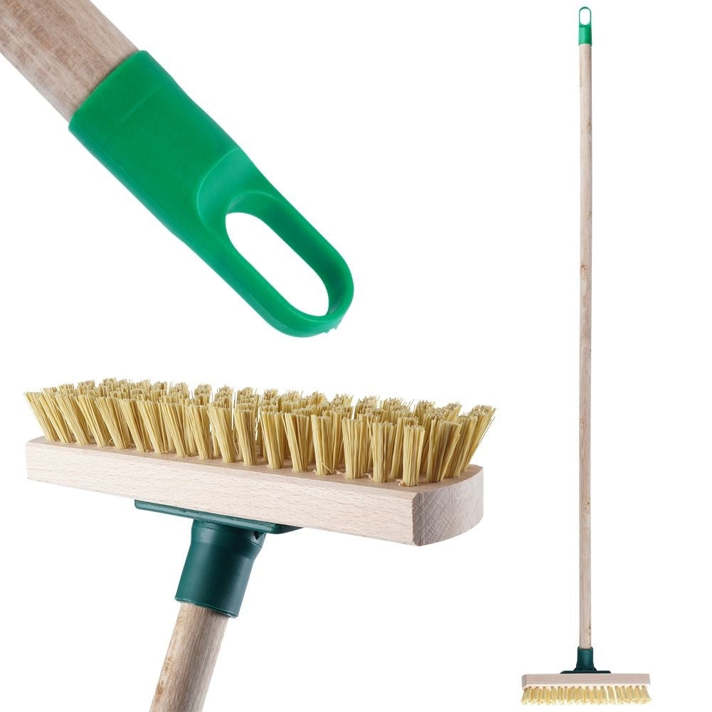 Effective hard scrub brush with synthetic bristles for cleaning