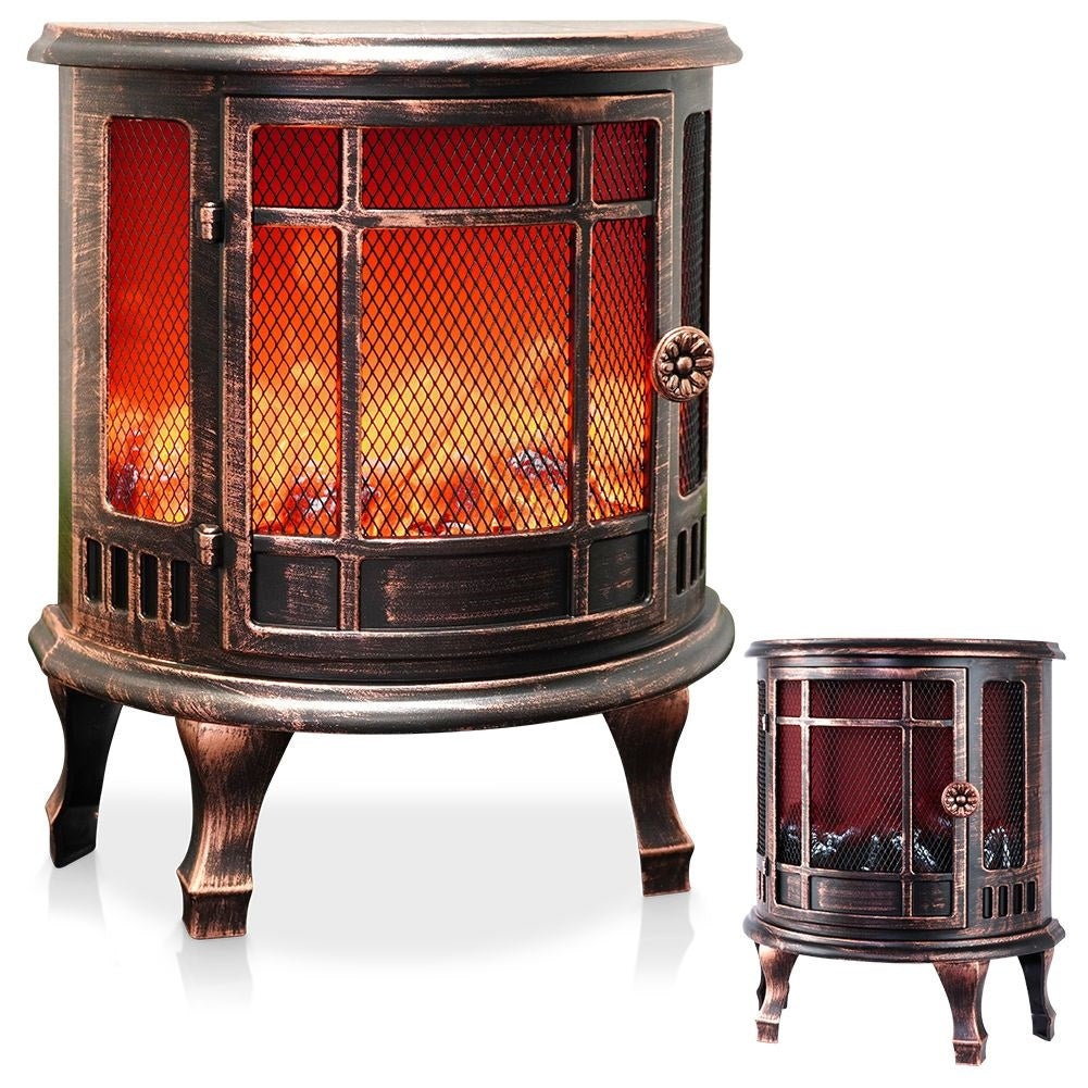 Electric Fireplace with Realistic LED Lights and Burning Effects