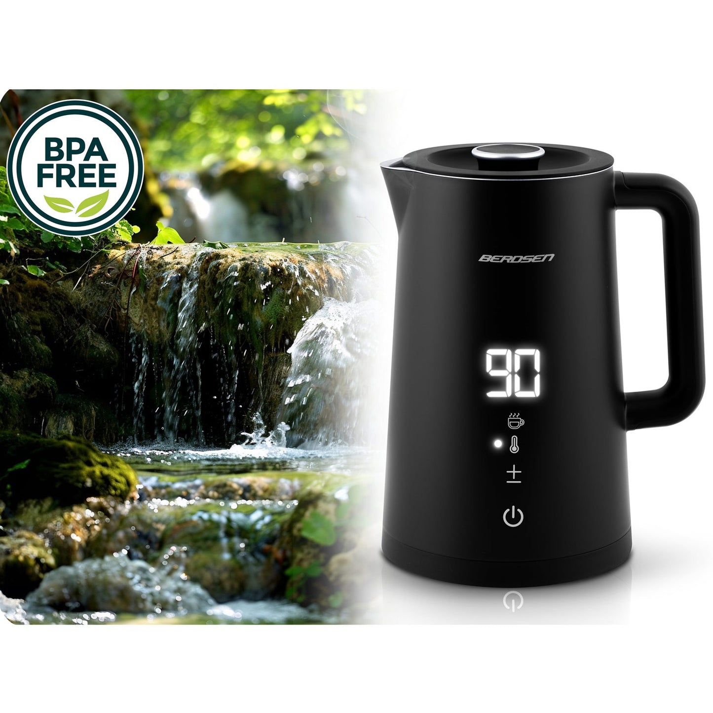 Electric Kettle 1.7L BD-709 Black