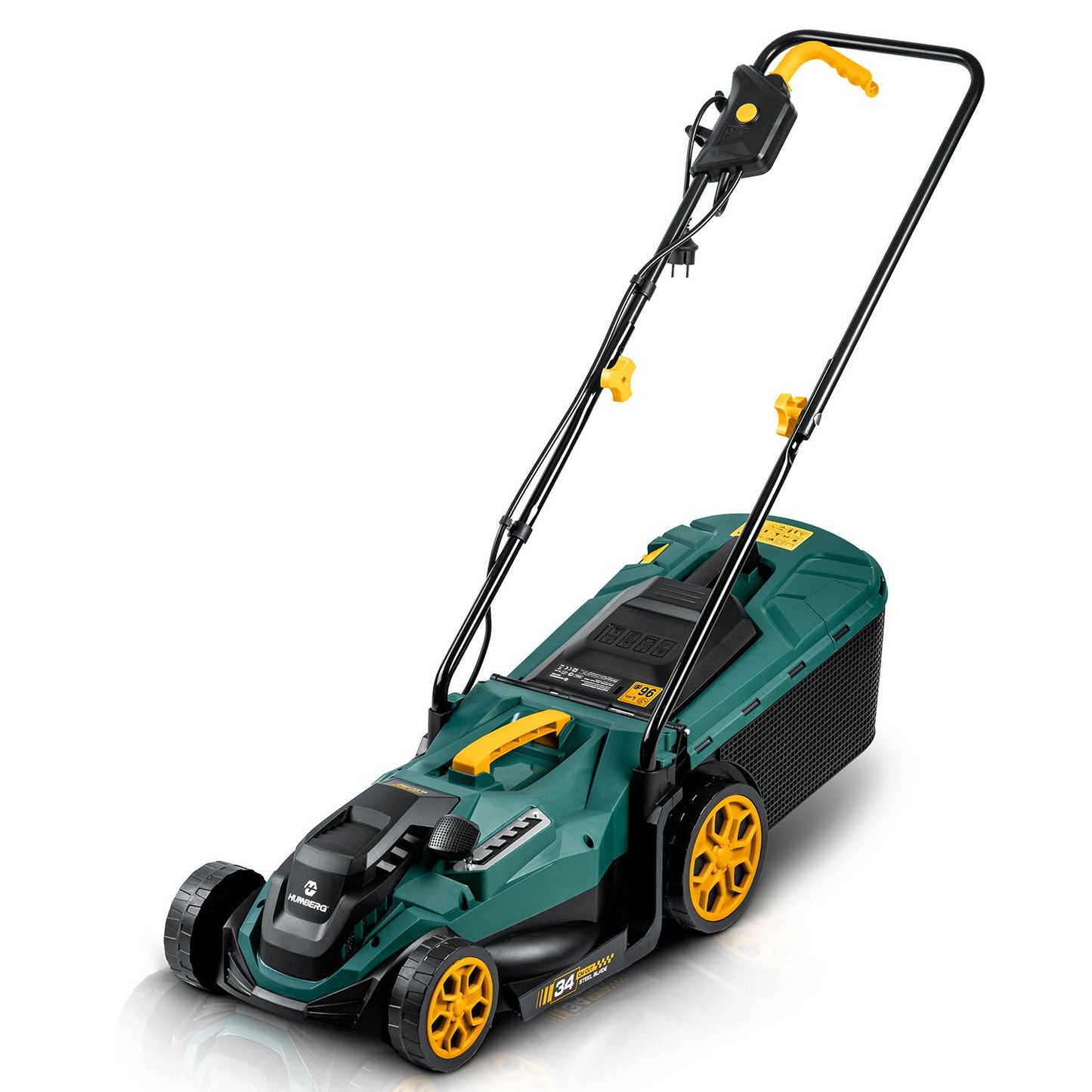 Electric Lawn Mower, 1400W, 34cm Cutting Width
