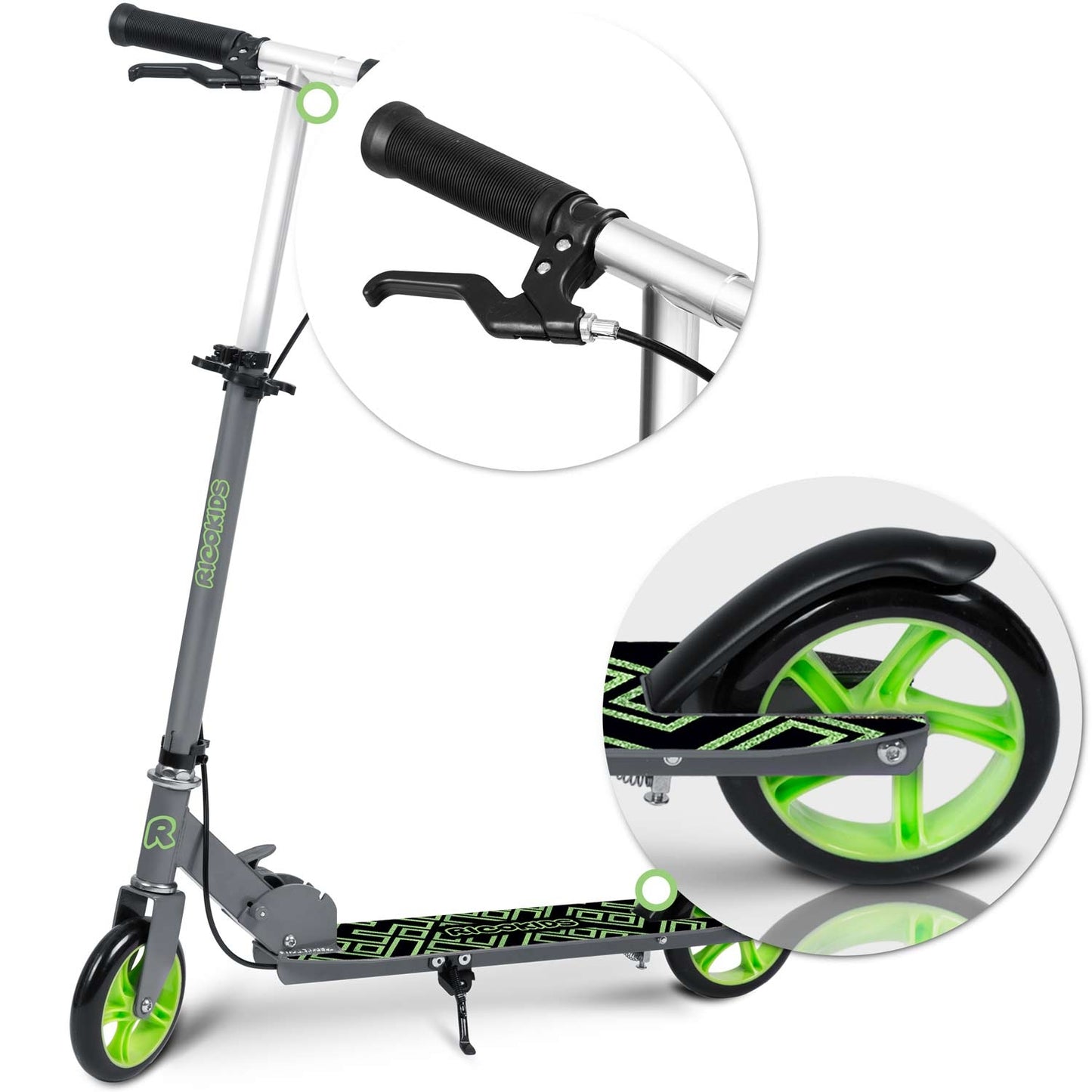 Scooter Kodi Grey-Green Ricokids