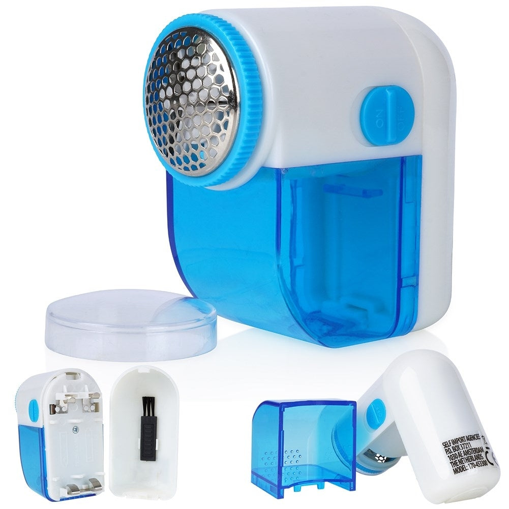 Electric burr remover with triple blade and brush