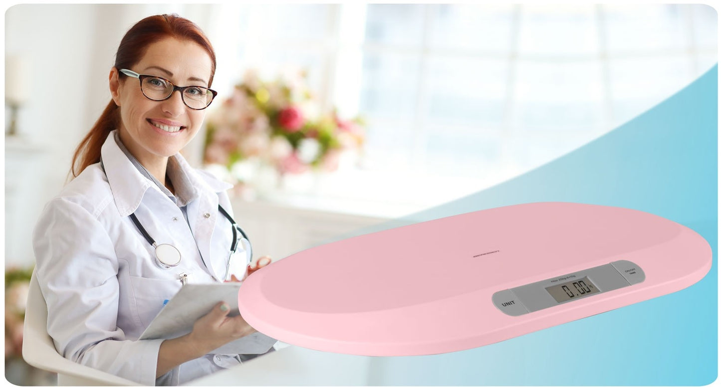 Electronic baby scale BW-144, pink