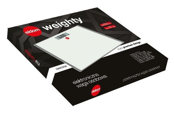 Electronic bathroom scale ELDOM GWO250 LCD black