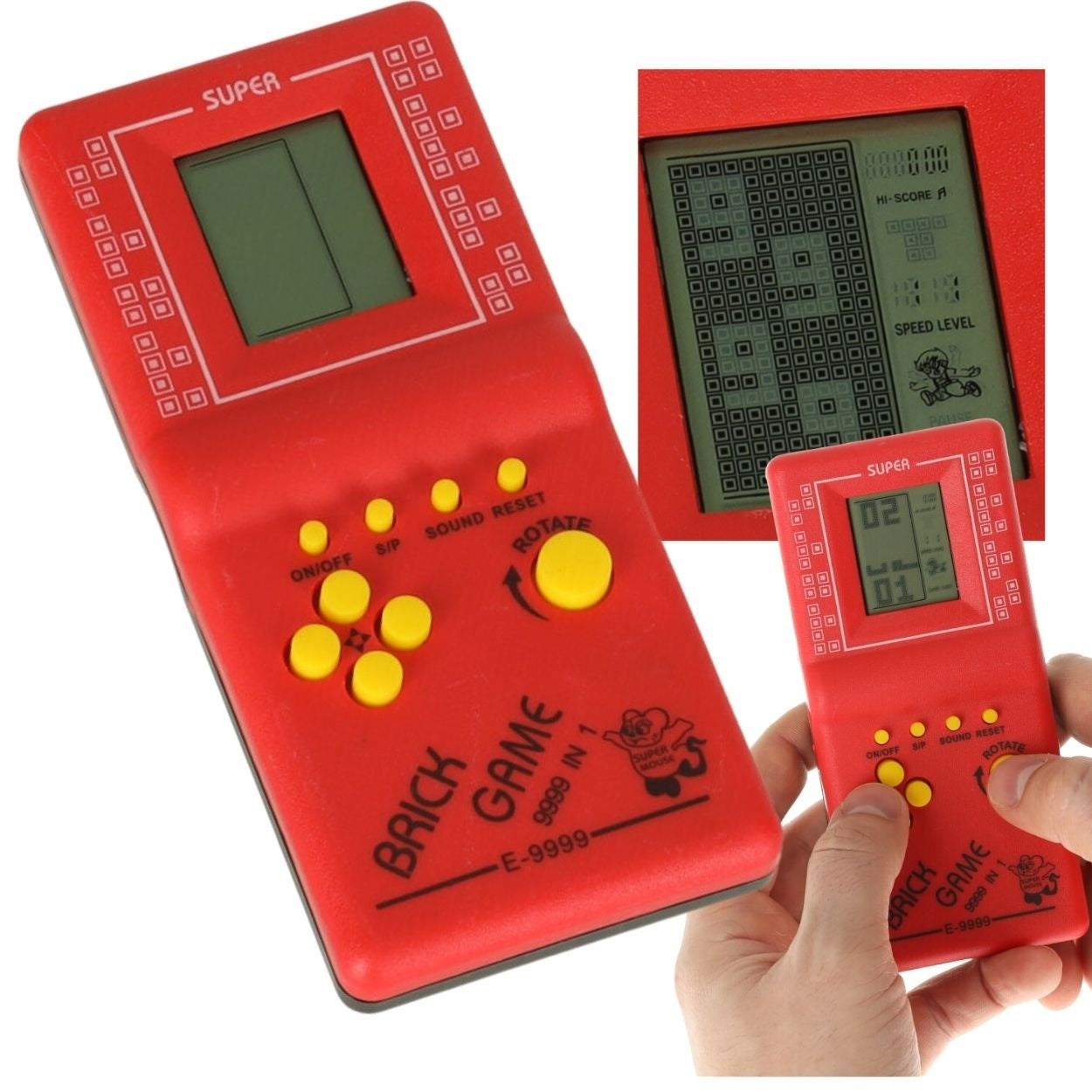 Electronic game Tetris 9999in1 red