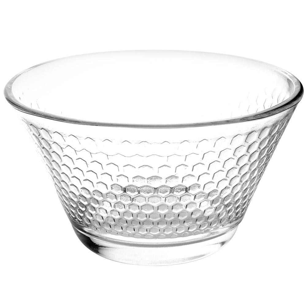 Elegant glass bowl set for salad, snacks, dessert - dishwasher safe