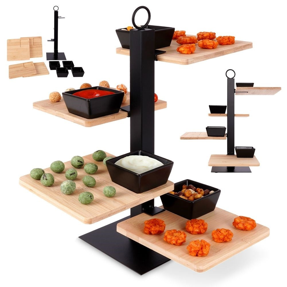 Elegant shelves for charcuterie, cheese, cakes, fruit, snacks