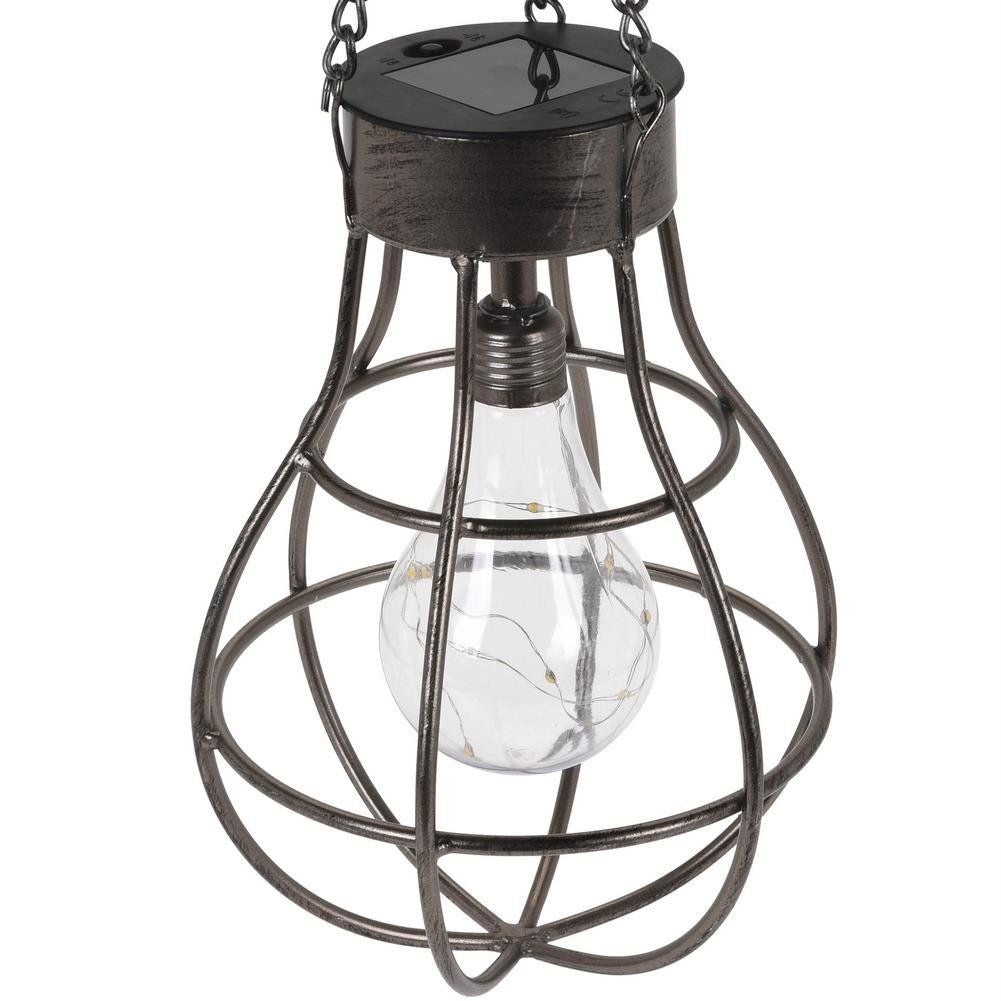 Environmentally friendly solar-powered hanging lamp for outdoor use