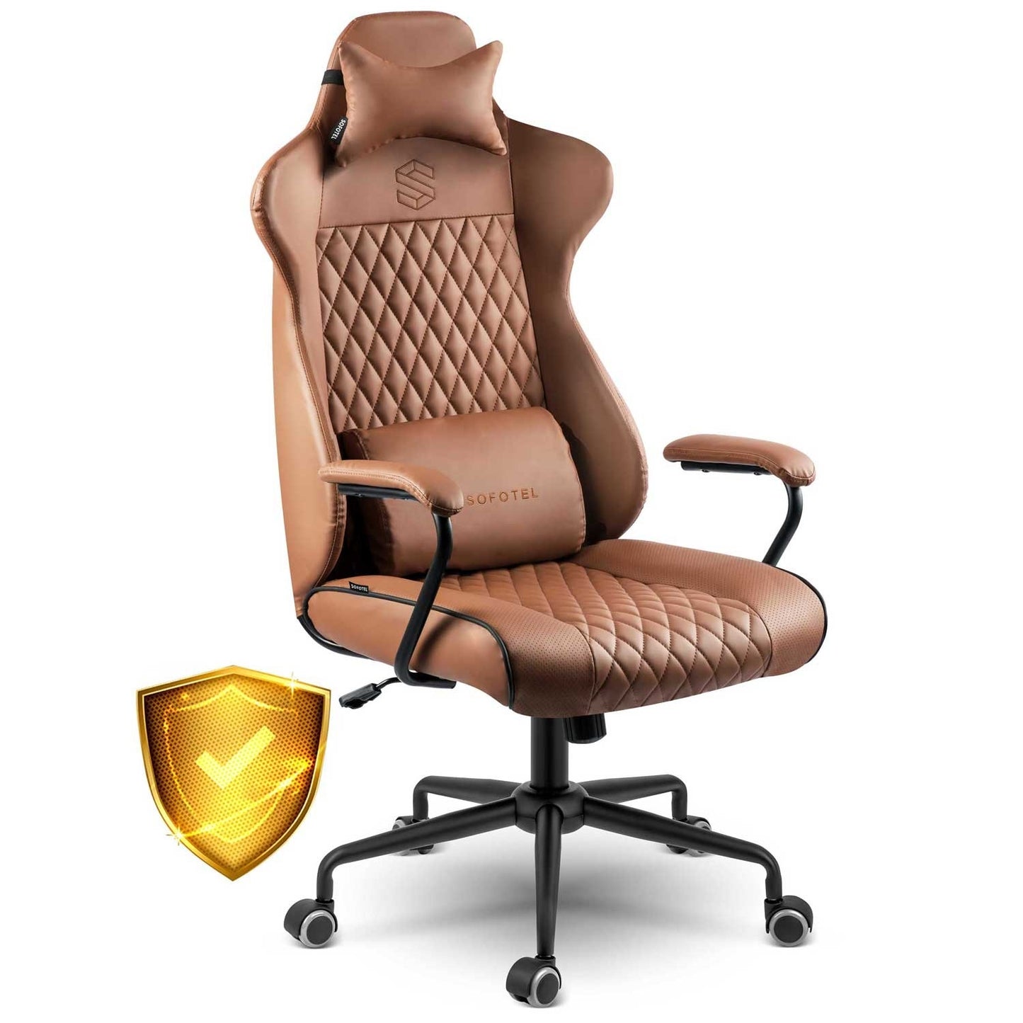 Ergonomic Office Chair Sofotel Werona - Brown - Model 2582