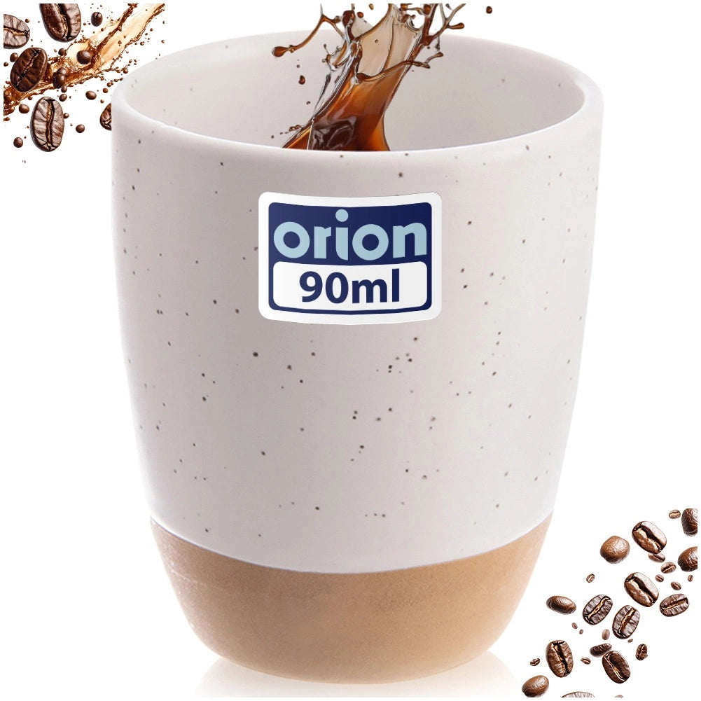 Espresso Mug, Ceramic White, 90 ml, Dishwasher Safe