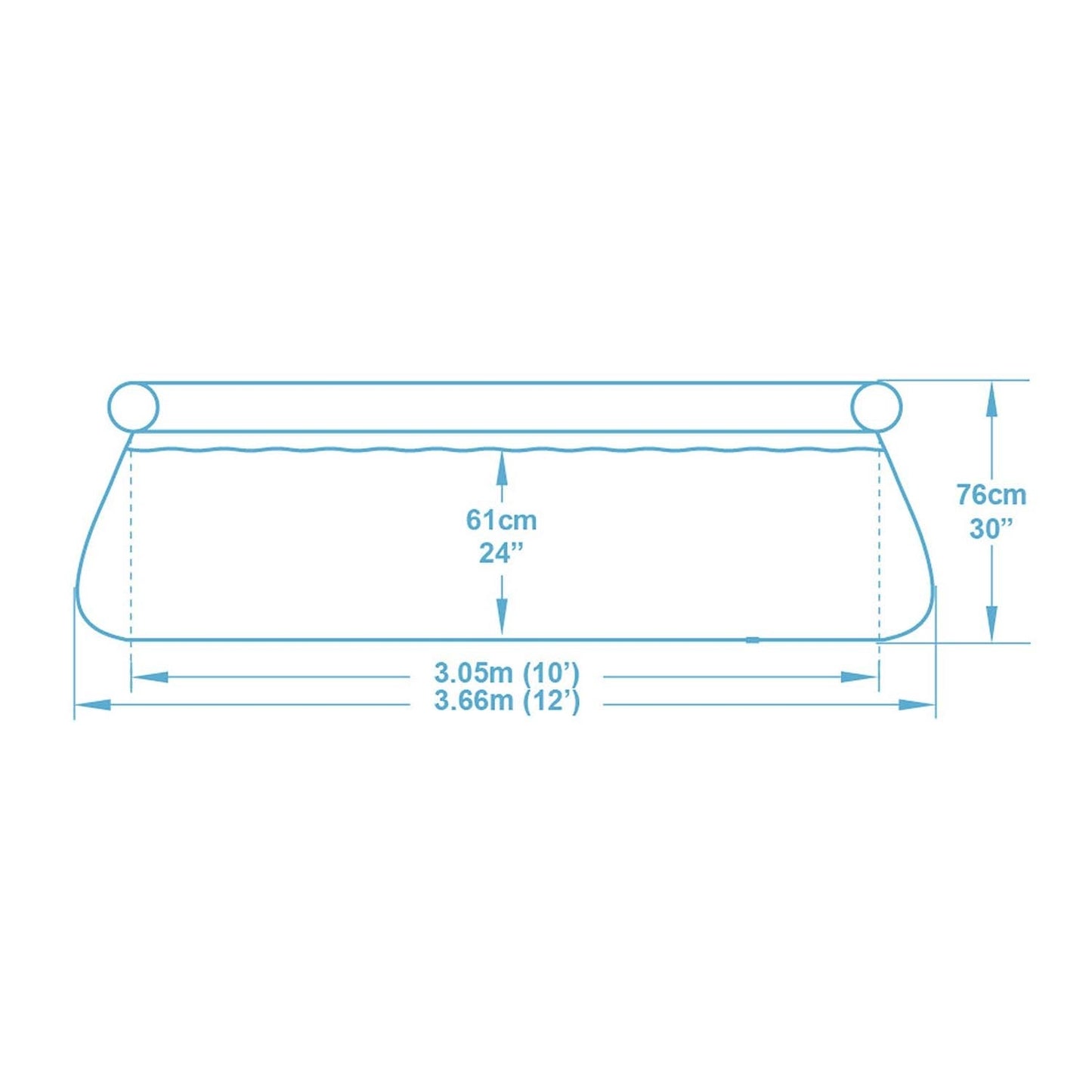 Expansion garden pool 366 x 76 cm 4in1 Bestway 57443