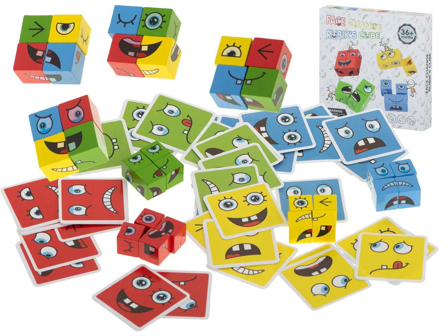 Face-changing creative challenge blocks