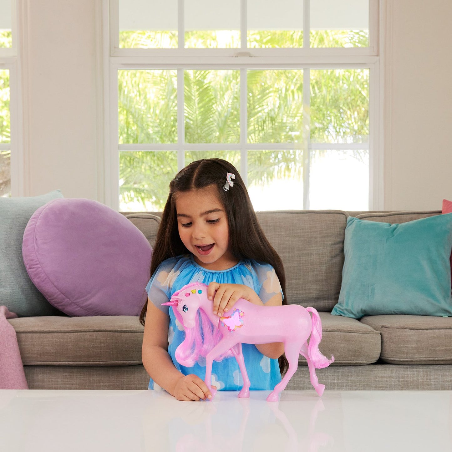 Unicorn Toy with Lights and Sounds, 20 Functions, 30cm