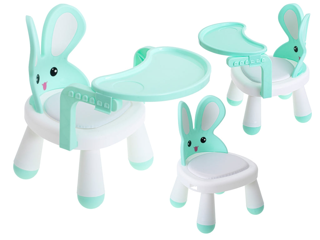 Feeding and play table chair mint