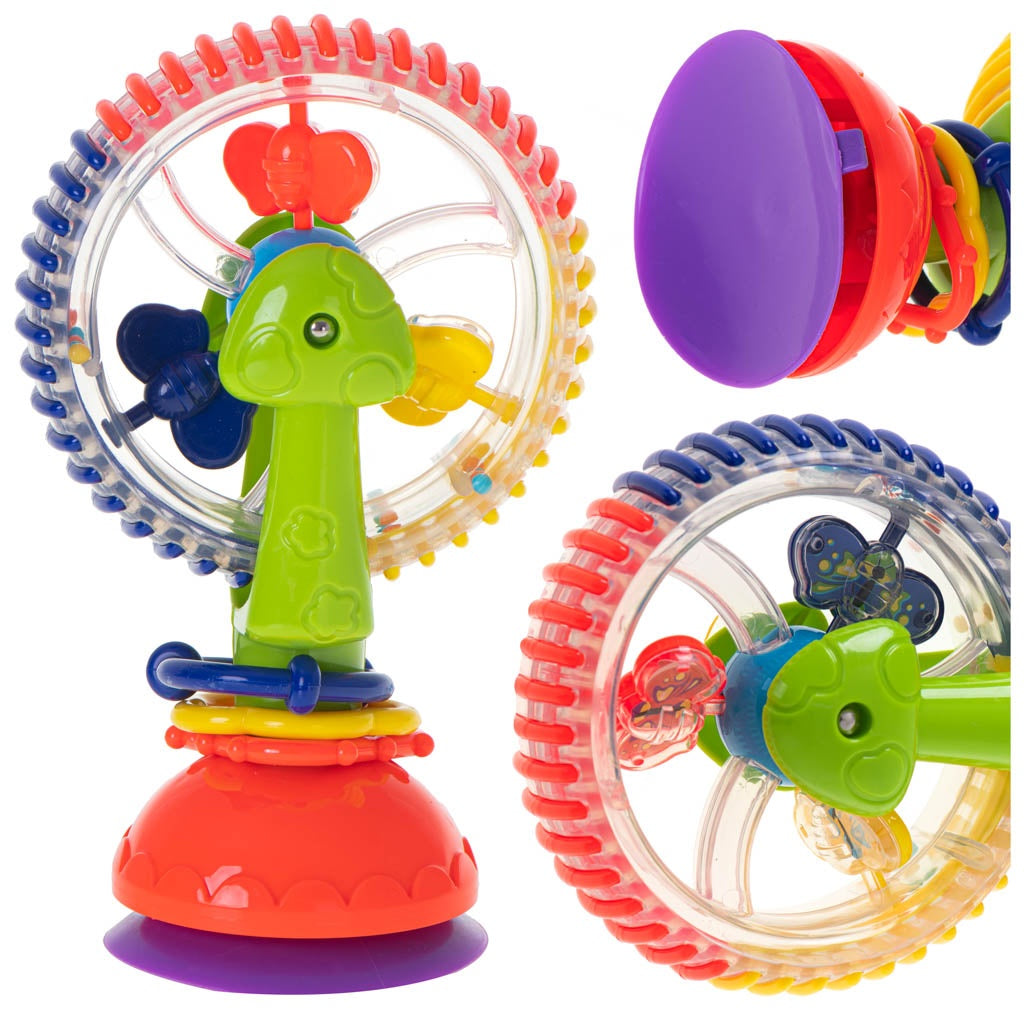 Ferris wheel rattle with suction cup