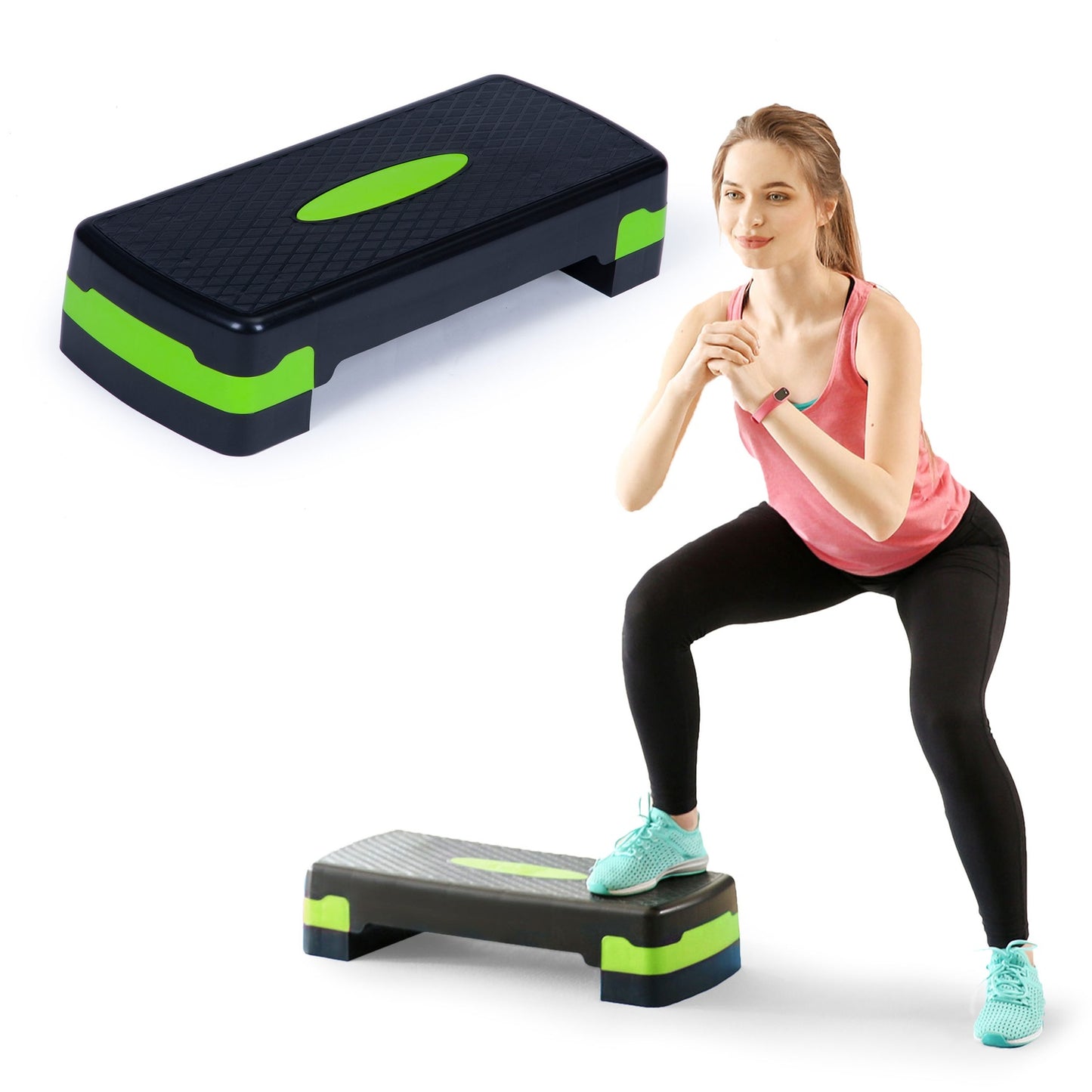 Fitness step aerobic exercise 2 steps platform