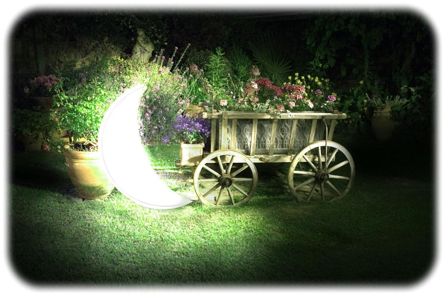 Floating inflatable pool lamp Moon LED 135 x 89 x 43 cm INTEX 68693