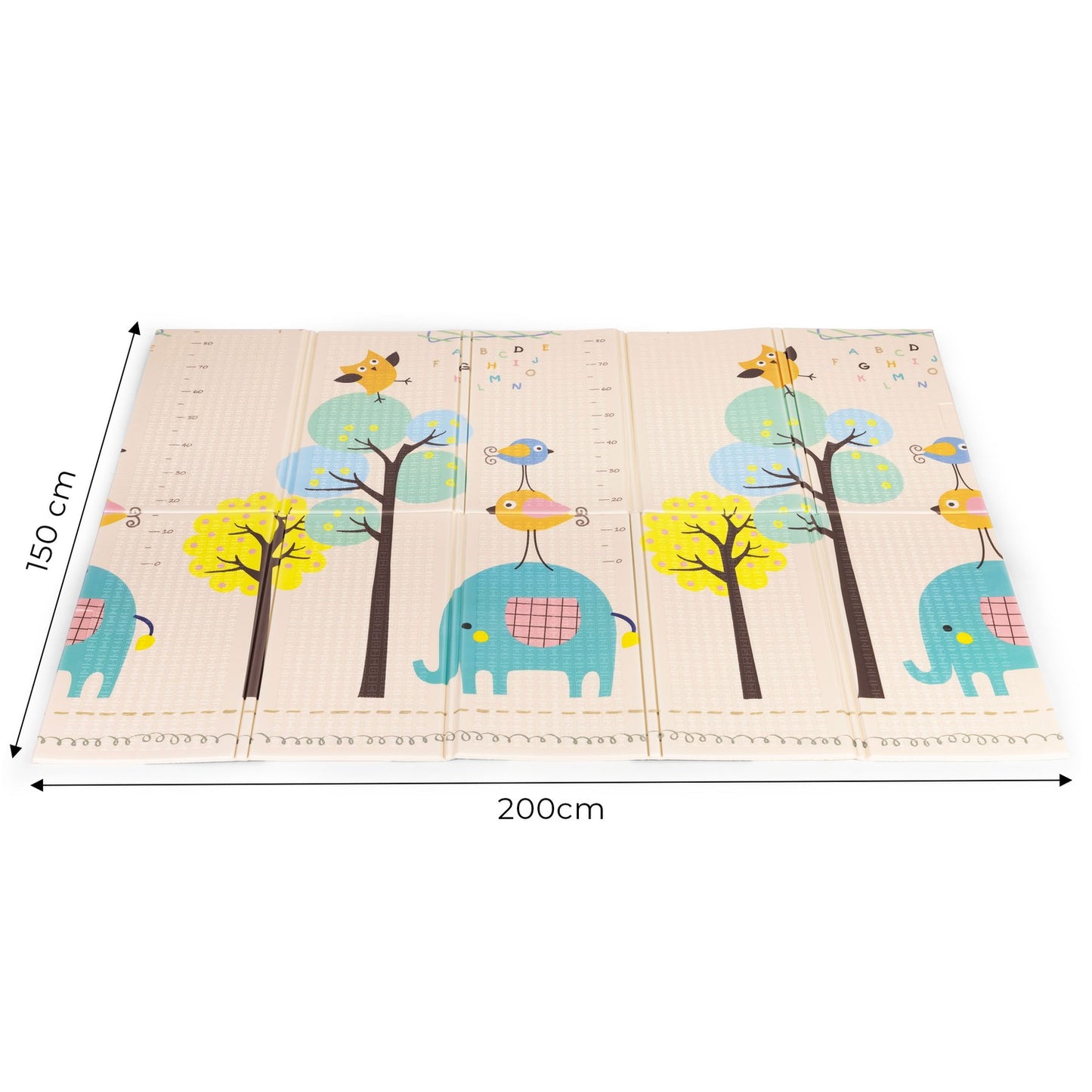 Foam Play Mat for Kids, 200x150 cm, Foldable & Educational