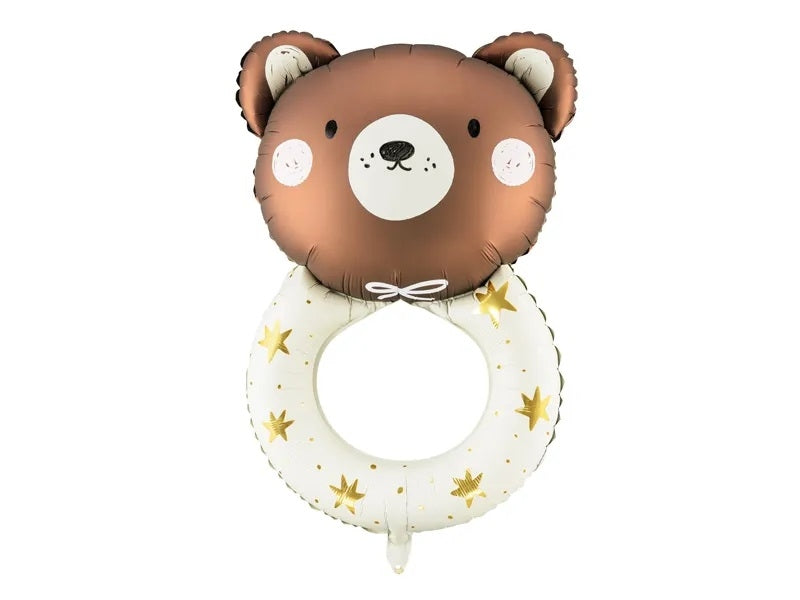 Foil balloon Rattle bear 45cm x 67cm