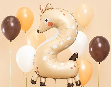 Foil balloon number \2\" - Saren 50x88 cm"